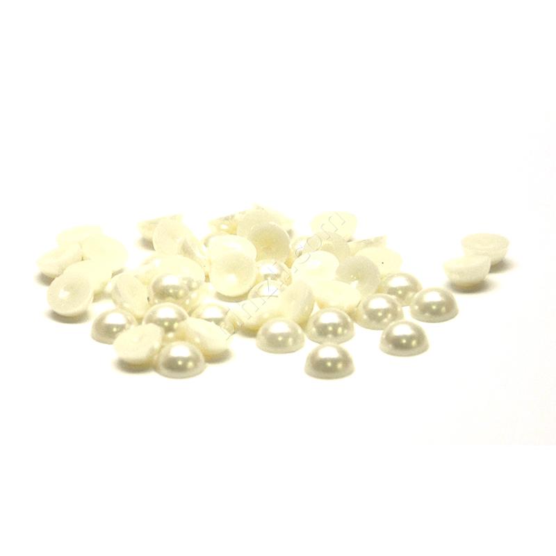 Yarım Inci Boncuk ( 100 Adet ) Krem Renk 12 Mm